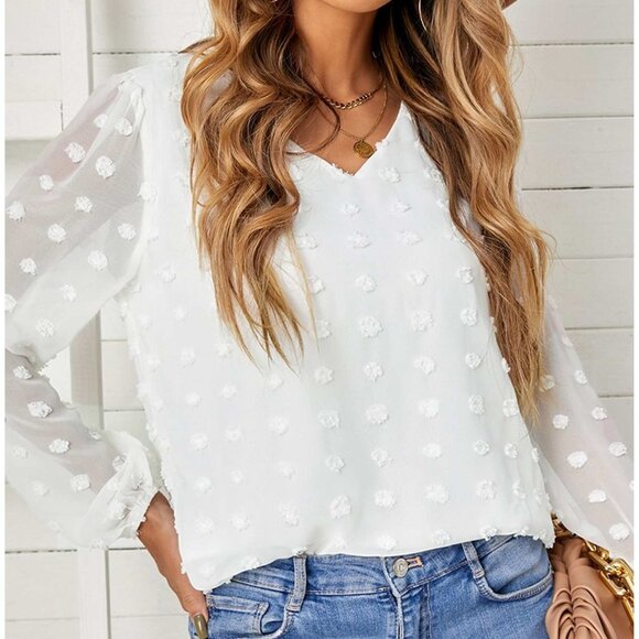 Swiss Dot W/Bubble Sleeve 2XL (505) - Picture 5 of 10